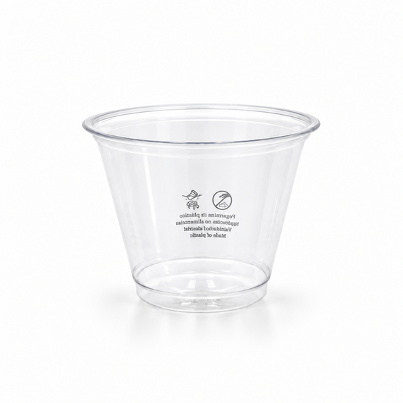 Skaidrus puodelis, 92mm, 260ml, 9oz, 1000 vnt/dėž
